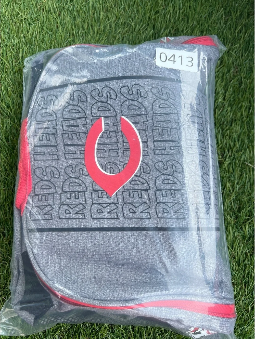 Cincinnati Reds Heads Gray and Red Backpack